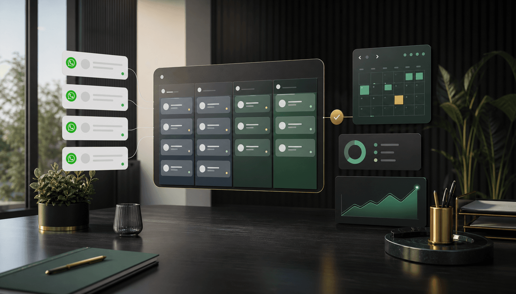 Organized customer enquiries, bookings, and growth signals